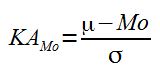 Formula za koeficient asimetrije z modusom