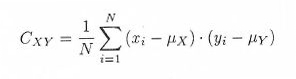 Formula za izračun kovariance
