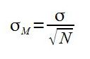 Formula za standardno napako arimetične sredine